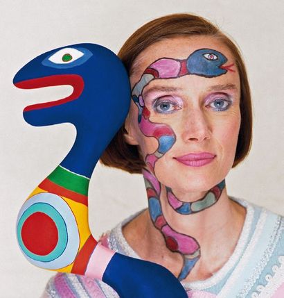 Niki de SAINT-PHALLE (1930-2002) L'Oiseau Amoureux, 2000
Résine, signée et numérotée...