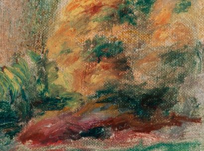 Auguste RENOIR (1841-1919) Paysage
Huile sur toile marouflée sur carton, monogrammée...