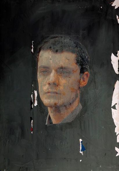 Philippe PASQUA (né en 1965) Diptyque, 1997
Technique mixte et collage sur toile,...