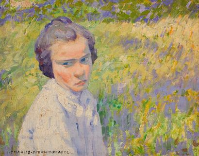 Charles Sprague PEARCE (1851-1914) Jeunes femmes au printemps

Paire d'huile sur...