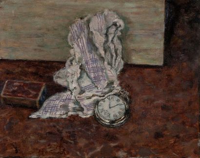 Pierre BONNARD (1867-1947) La montre, 1898

Huile sur panneau, signé et daté en bas...