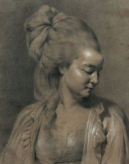 Jean-Jacques de BOISSIEU (1736-1810) Portrait de Madame de Boissieu en déshabillé
Pierre...