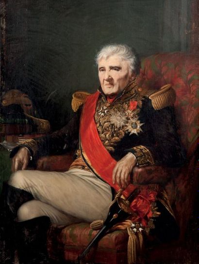 Jean-François BRÉMOND (1807-1868) Portrait du baron Général Despeaux (1761- 1856)...