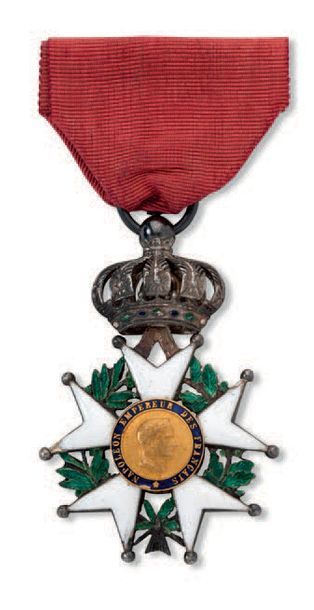 null France. Ordre de la Légion d'honneur, instituée en 1802. Croix de chevalier.
Second...