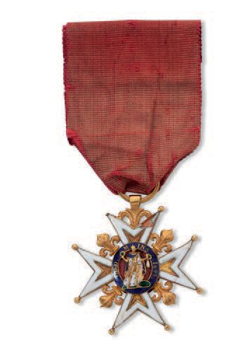 null France. Ordre de Saint Louis, institué en 1693. Croix de chevalier en réduction.
Restauration....