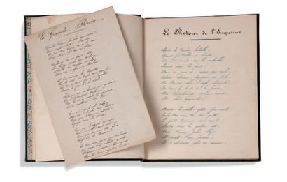 null ? Recueil manuscrit d'après Victor Hugo, à la gloire de Napoléon 1er et de son...