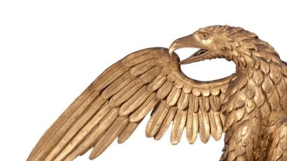 null Grande aigle de parement du Premier
Empire.
Large facing eagle, First Empire.
Bois...