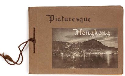 CHINE Album de photographies intitulé: «Picturesque Hongkong», photographié par HAZELL,...