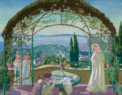 Maurice DENIS (1870-1943) Annonciation à Fiesole (Bellavista), 1907

Huile sur toile,...