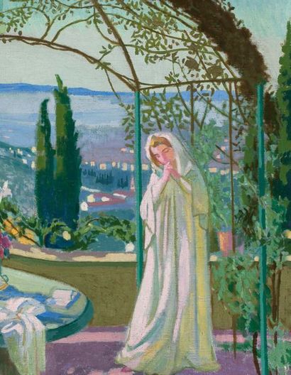 Maurice DENIS (1870-1943) Annonciation à Fiesole (Bellavista), 1907

Huile sur toile,...