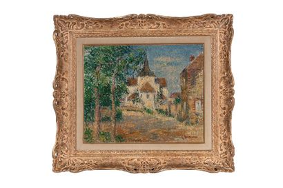 Gustave LOISEAU (1865-1935) Eglise Notre-Dame du Vaudreuil

Huile sur toile, signée...