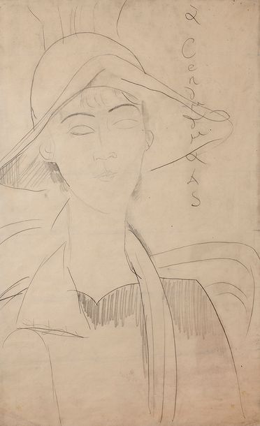 Amedeo MODIGLIANI (1884-1920) Portrait de Gabrielle, 1918

Mine de plomb sur papier,...
