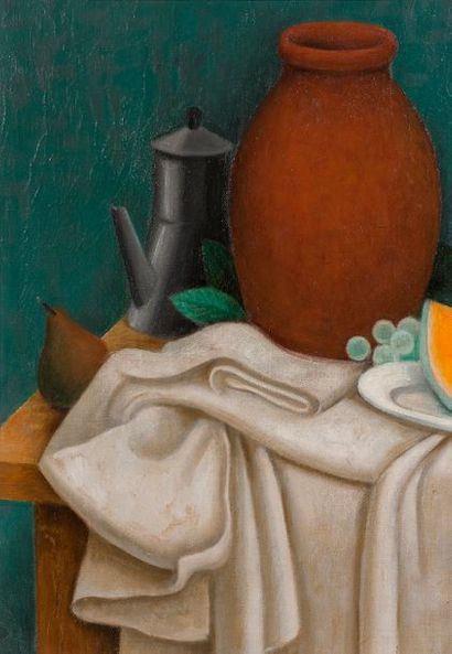 Jean METZINGER (1883-1956) La tranche de melon, 1923

Huile sur toile, signée en...