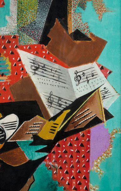 Serge FERAT (1881-1958) Guéridon au tapis rouge

Gouache sur papier, signée en bas...