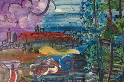 Raoul DUFY (1877-1953) Paysage de Touraine, Langres, 1933

Huile sur toile, signée...