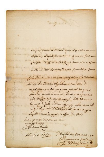 MAZARIN JULES (1602-1661) cardinal et homme d'État.

L.S. en partie autographe «Il...