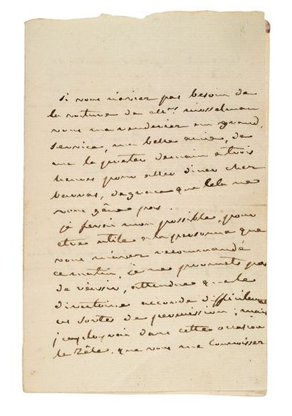 JOSÉPHINE (1763-1814) Impératrice

L.A.S. «Lapagerie Buonaparte», 25 floréal au soir...