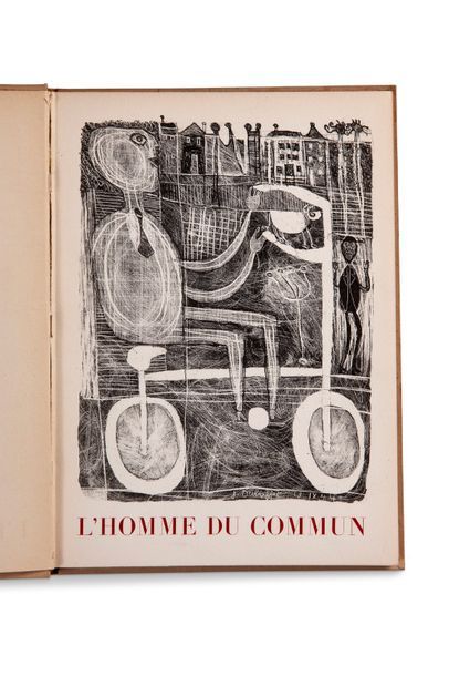 DUBUFFET (Jean) - SEGHERS (Pierre). L'Homme du commun. [Paris], Poésie 44, [1944].
In-8;...