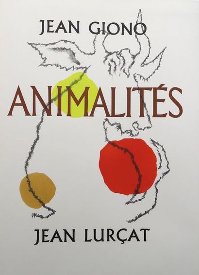 GIONO (Jean). Animalités. Illustré de lithographies originales en couleurs de Jean...