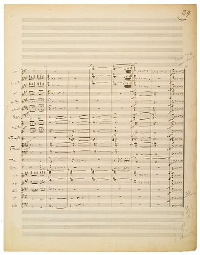 DEBUSSY (Claude). 1862-1918. Compositeur. MANUSCRIT MUSICAL autographe signé «C.A....