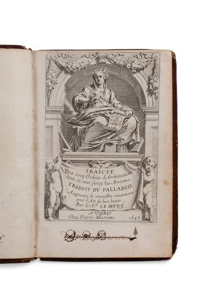 LE MUET, Pierre (1591-1669). Traicté des cinq ordres d'architecture... Traduit du...