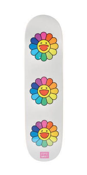 Takashi MURAKAMI (1962) Multi flower
Sérigraphie sur planche de skateboard
80 x 20...