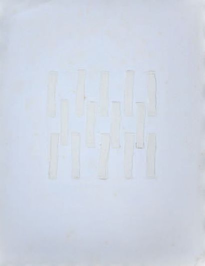 Albert CHUBAC (1925-2008) Sans titre
Collage sur papier
65 x 45 cm.