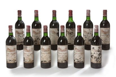 null 12 blles Château Soutard - 1976 - Saint-Emilion GCC



-état/condition: Niveaux...