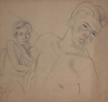 Alix AYMÉ (1894-1989) Etude de personnages

Deux dessins à l'encre et crayon sur...