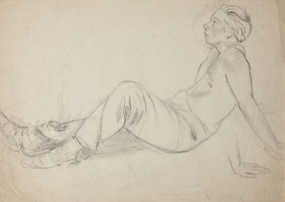Alix AYMÉ (1894-1989) Jeune homme assis

Crayon sur papier
29 x 39 cm - 11 3/8 x...