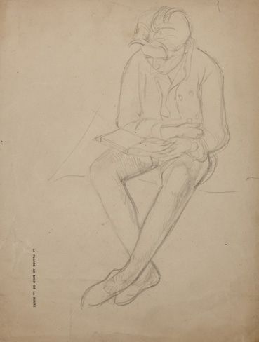 Alix AYMÉ (1894-1989) Jeune garçon lisant un livre

Crayon sur papier
32.5 x 25 cm...