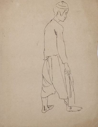 Alix AYMÉ (1894-1989) Jeune garçon de profil

Encre sur papier
31.5 x 24.5 cm - 12...