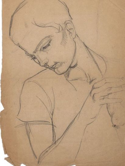 Alix AYMÉ (1894-1989) Portrait de jeune homme

Crayon sur papier
42.2 x 30.5 cm -...