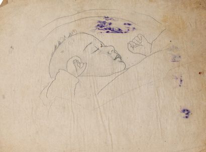 Alix AYMÉ (1894-1989) Jeune enfant endormi

Crayon sur papier
25.5 x 32.5 cm - 10...