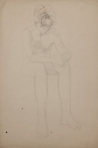Alix AYMÉ (1894-1989) Jeune garçon assis

Crayon sur papier
35 x 23 cm - 13 3/4 x...