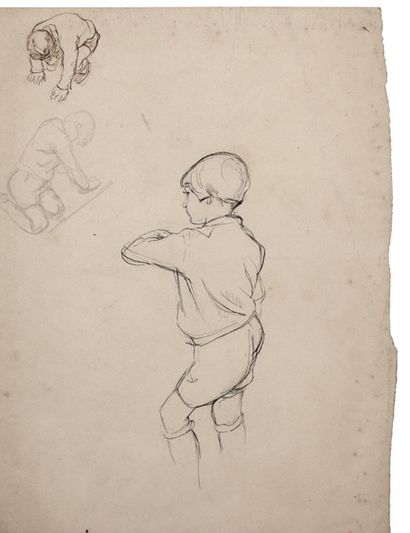 Alix AYMÉ (1894-1989) Etude d'un jeune garçon

Encre et crayon sur papier
32 x 25...