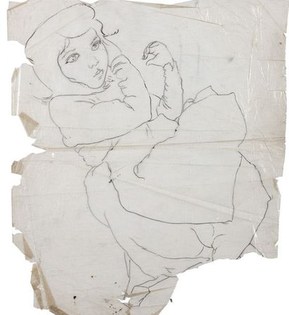 Alix AYMÉ (1894-1989) Fillette songeuse

Encre et crayon sur papier calque
35.5 x...