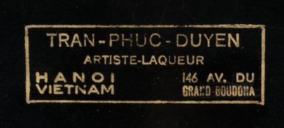 TRAN PHUC DUYEN (1923-1993) Poissons

Panneau laqué, signé en bas à droite
41 x 50.5...