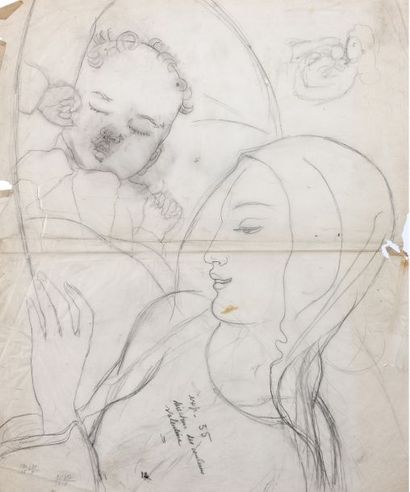 Alix AYMÉ (1894-1989) Maternité

Crayon sur papier, annoté en bas à droite exposition...