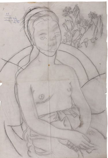 Alix AYMÉ (1894-1989) Jeune femme assise

Encre et crayon sur papier calque
65 x...