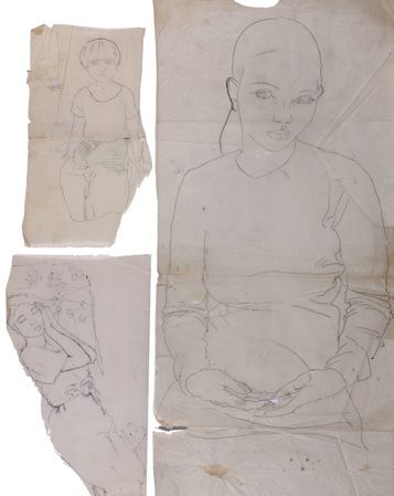 Alix AYMÉ (1894-1989) Fillette, Femme assoupie et Femme assise

Deux dessins à l'encre...