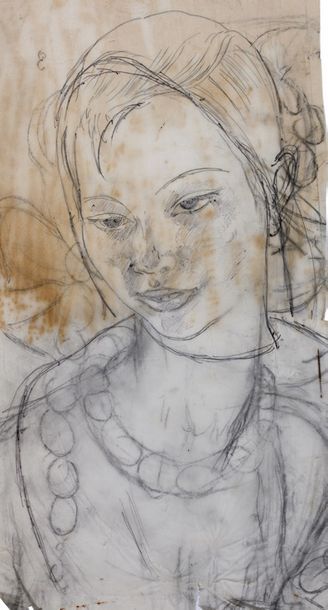 Alix AYMÉ (1894-1989) Jeune fille au collier

Encre et crayon sur papier calque
38.5...