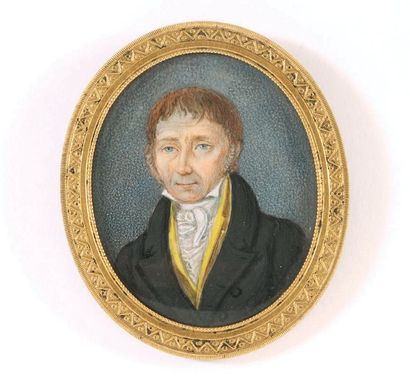 ECOLE RUSSE, VERS 1830 Portrait de gentilhomme russe de la famille Lyapunov
Gouache...