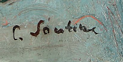 CHAÏM SOUTINE (1893-1943) Les perdrix au volet vert
Huile sur toile
Signée « C. Soutine...