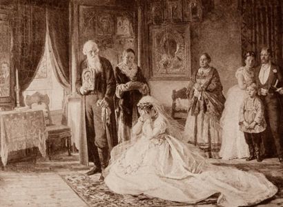 FIRS SERGUEÏEVITCH ZHURAVLEV (1836-1901) Etude de tête de vieillard
Huile sur toile,...