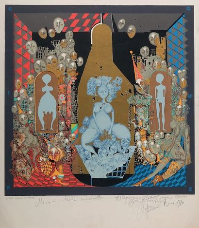 YOURI ALEXANDROVITCH JARKIKH JARKI (1938) Allégorie de la femme
Lithographie, épreuve...