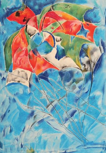 ALEXANDRE LÉONOV (1937) L’arbre mystique
Aquarelle, crayon de couleur et traits de...
