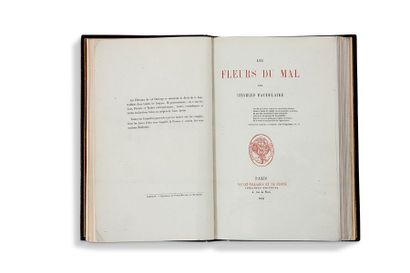 BAUDELAIRE Charles (1821-1867) Les Fleurs du mal, édition originale du roman avec...