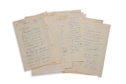 CELINE LOUIS-FERDINAND (1894-1961) 23 lettres autographes signées à son avocat Thorvald,...