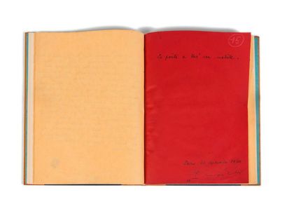 CHAR RENÉ (1907-1988) Artine, manuscrit autographe signé ayant appartenu à Paul Éluard....